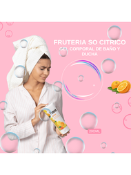 Jafra Fruteria so citrico Gel Corporal de baño y ducha de 200ml/ unisex