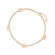 周生生 - 薄荷系列 18K玫瑰金腳鍊