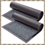 (XSUB) PVC Double Stripe Absorbent Foot Mat Hotel Door Carpet Bottom Mat Door Mat 50x80cm