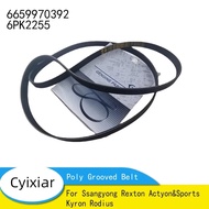 Brand New Poly Grooved Belt 6659970392 6PK2255 For Ssangyong Rexton Actyon&Sports Kyron Rodius