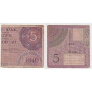 Uang Kuno Indonesia 5 Gulden Seri FEDERAL Sanering