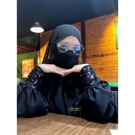 HITAM Abaya FURSAN RUBI Ori alnoor typical of saudi black gamis Abaya Dubai Abaya Hitam Abaya Jubah