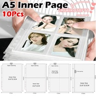 CHIHIRO1BFT8 Multiple Pockets Sleeve, PP Acid Free A5 Photocard Binder Sheets, Transparent Photo Alb