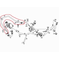 MERCEDES BENZ ORIGINAL COOLANT LINE WATER PUMP TO THERMOSTAT W176 W117 W246 W156 M270 2702000700