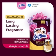 Softlan Divine Pleasures Midnight Lotus & Hydrangeas Fabric Softener Valuepack 1.5L Refill