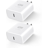 45W Samsung Super Fast Charger,2Pack 45W USB C Charger Android Phone Type C Fast Charging Block for 