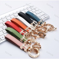 LF gold keychain silver keychain Letter H keychain Premium keychain Car leather diamond keychain