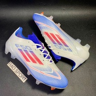 F50 White Blue FG Football Boots