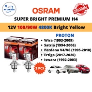 OSRAM Super Bright Premium H4 Halogen Headlamp Bulb (2pcs) 12V 100/90W Proton Wira / Satria / Perdan