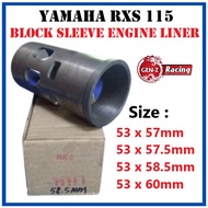 Yamaha RXS 115cc (59mm/57.5mm/58.5mm/60mm)Cylinder Block Sleeve Engine Line Tukir Blok Sarung Blok