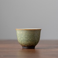 Emerald Kiln Changed Tea Cup Tea Cup Ceramic Kung Fu Tea Set Household Small Tea Bowl Anti-Scalding 