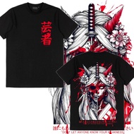 S-5XL Japanese Geisha T-Shirt | Men Women Loose Cotton Tee | Geisha Fan Clothes | Geisha Series