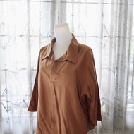 (Preloved) Women's Brown Blouse - Et Cetera (L)