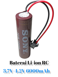 baterai RC sony 6000mAh 3.7/4.8V awet tahan lama mantap!..