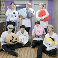 Bts Pillow BT21 All Karkater / BOneka BTS Chimmy Cooky Shooky Van RJ Tata Koya Mang