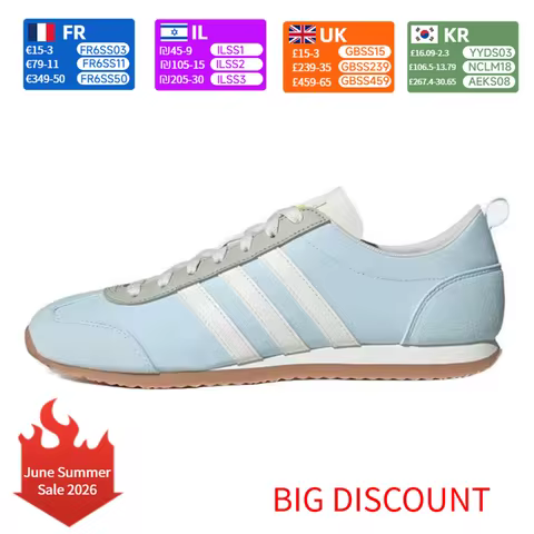 adidas VS J0G 2.0 Retro Comfort Low-Top Casual Shoes Unisex Blue/White JI2434