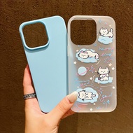 Matte Frosted Skin Feel Casing for iPhone 17 Air 16 16E 15 14 13 12 X XR Xs Max 7 8 Plus Lovely Pupp