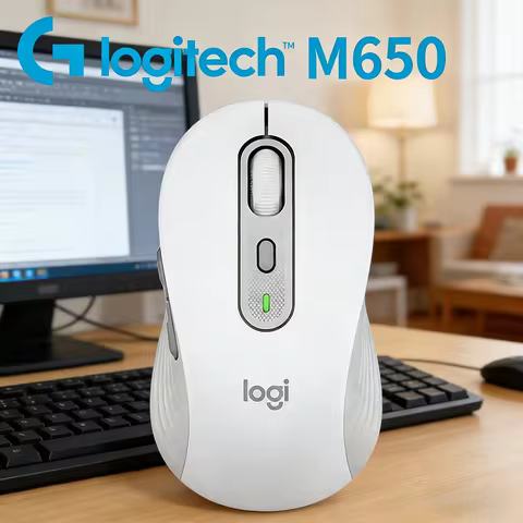 Logitech M650 Wireless Mouse Silent 2.4G Bluetooth for Laptop PC