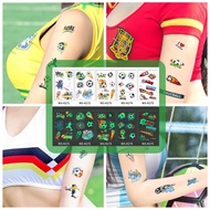 Spot Delivery【20PCS】Luminous Football WS-K171-A180 Tattoo Stickers 120*76mm World Cup Marathon Fan G