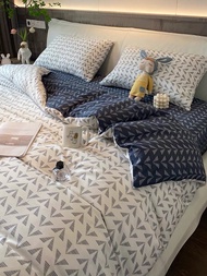 Chăn Ga Gối Cotton Organic 100% Cotton Nhập Khẩu Cao Cấp Set Vỏ 4 Món