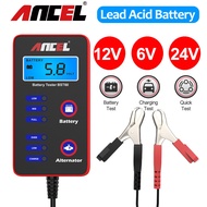 Ancel  bst60  Lead 12V/24V Acid Battery Tester ดิจิตอลวิเคราะห์กับค่าใช้จ่ายทดสอบดิจิตอลวิเคราะห์ขั้วป้องกัน AGM gel และตัวอย่างของ efb ตะกั่วกรดแบตเตอรี่เครื่องตรวจจับวงจรโหลดรถยนต์มอเตอร์ไซค์ทดสอบเครื่องมือ