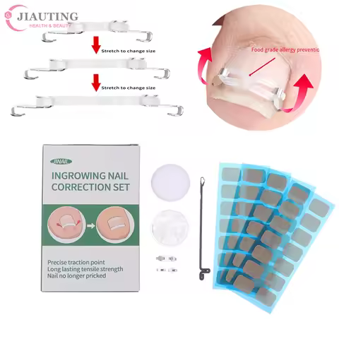 1/2Set Stainless Ingrown Toenail Corrector Tools Pedicure Recover Embed Toenail Treatment Profession