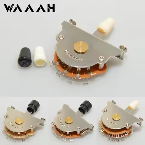 3 Way 5 Way Guitar Pickup Switch including Screws Pickup Selector Metal For Electric Guitar Replacem
