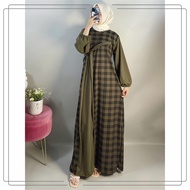 gamis kotak sabyan maxy / Najwa Maxi dress kotak