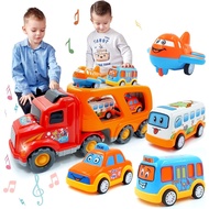 [instock] Car Toys for Toddlers Boys, 5 in 1 Carrier Truck Transport Vehicles Car Toys for 3 4 5 6 Y