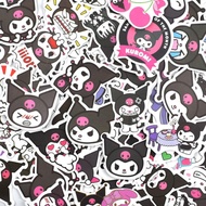 50 Sheets  Stickers Kuromi Cinnamon Dog Melody Pacha Dog Cartoon Handbook Stickers