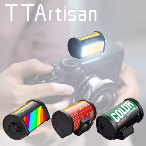TTArtisan Video Light BI RGB Fill Light Magnetic Mount Reteo Film Style Super Mini LED Light 3000/45