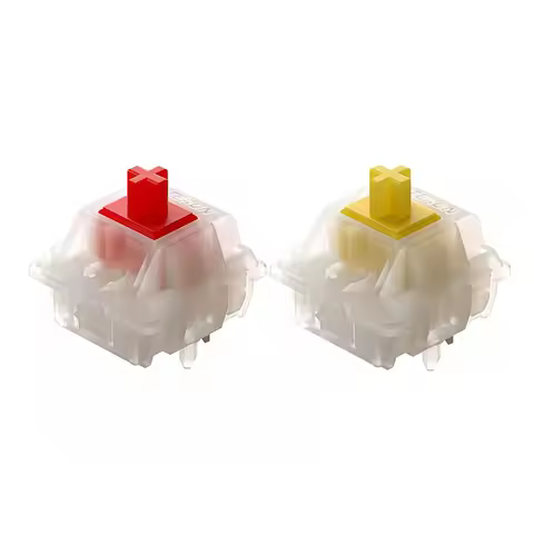 GATERON Milky Yellow Red Pro switches milky yellow pro red Linear Lubed Switch SMD RGB mx switch for