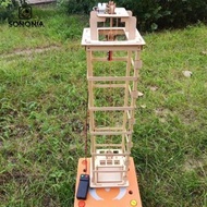 [SONONIA] Experiment Elevator Toy Children Science Educational Toy DIY Assembled Wooden Elevator  Li