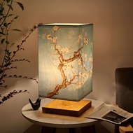 Chinese Style Household Bedroom Study ins Solid Wood Antique Bedside Decoration Table Lamp Chinese S