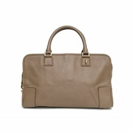 LOEWE Amazona36Bag棕色牛皮金扣肩背包