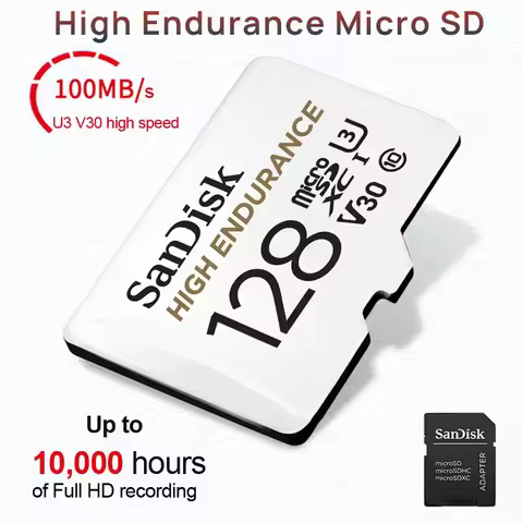 SanDisk High Endurance Micro SD Card 32GB 64GB 128GB 256GB Memory Card Up to 100MB/s Flash Card TF C