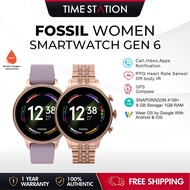 Fossil Gen 6 Women's Smart Watch 42mm Touchscreen Smartwatch with Alexa Built-In Heart Rate Blood Oxygen GPS Speaker and Smartphone Notifications Rose Gold-Tone Gunmetal Stainless Steel Purple 智能手表 FTW6077,FTW6078,FTW6080