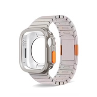 เคสป้องกัน สาย for Apple Watch Series 11 10 46mm 42mm สายนาฬิกาสแตนเลส Bracelet Metal Strap iWatch 1