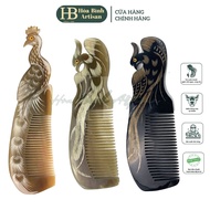 Phoenix Horn Comb - Hoa Binh Artisan - 100% natural horn hair comb made in the US & EU