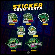 STICKER BUAYA DARAT (LACOSTE) ABANG BUKAN BUAYA, BUAYA SETIA, ABANG DELETE, BUAYA MENCARI JANDA