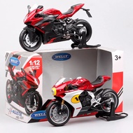 Welly 1/12 Scale Mv Agusta F3 Rr 2025 Superveloce Ago Motorcycle Model Diecasts & Toy Vehicles Race 