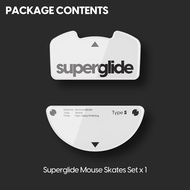 แผ่นรองเมาส์กระจก Superglide - เลื่อนได้เรียบเนียนเป็นพิเศษ ขอบกลมขัดเงา แผ่นรองเมาส์เกมมิ่งที่รวดเร