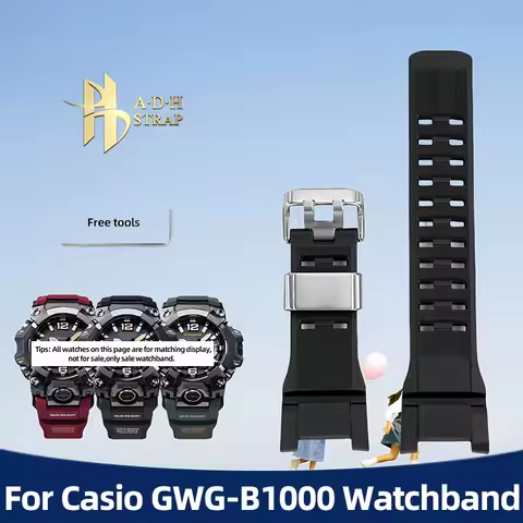 For Casio G-shock Series GWG-B1000 Sports Resin Silicone Watch Strap Mudmaster 3rd Generation gwg-b1