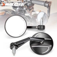 Motorcycle Handlebar Bar End cnc Mirrors Rearview Mirror Universal 7/8" 22mm Handle Round for Suzuki Honda Kawasaki Scooters DUCATI