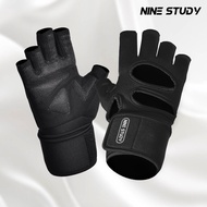 Weightlifting Fitness Gloves Breathable Anti-slip Fitness Sports Gloves Sports Wristband Sports Dumb