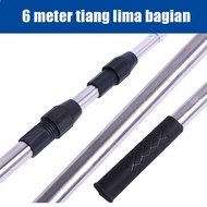 7 Set 6M Alat Pemetik Buah galah pemetik buah Alat Berkebun Pemetik Buah Tongkat Teleskopik Jaring