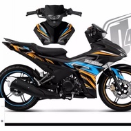 Exciter 155 Boss Sticker Blue Black Orange,Team Decal 155