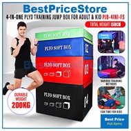 BPS NEW Plyometric Jump Box Soft Foam Plyo Boxes Fitness Cross Fit Gymnastics Jumping Box Gym Training PJB-4in1