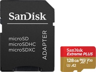 SanDisk Extreme microSDXC SDXC 128GB V30 U3 A2 UHS-1 160MB/s R 100MB/s W (SDSQXA1-128G-GN6AA) สำหรับ