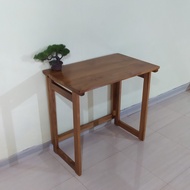 PROMO MEJA KERJA LIPAT, MEJA BELAJAR LIPAT KAYU JATI 70X45X75 KODE 144